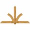 Ekena Millwork Redmond Rough Sawn Timber Gable Bracket, Western Red Cedar, 84"W x 49"H x 6"D x 6"F, 14/12 Pitch GBW084X49X0606RED00RWR - alternate 1